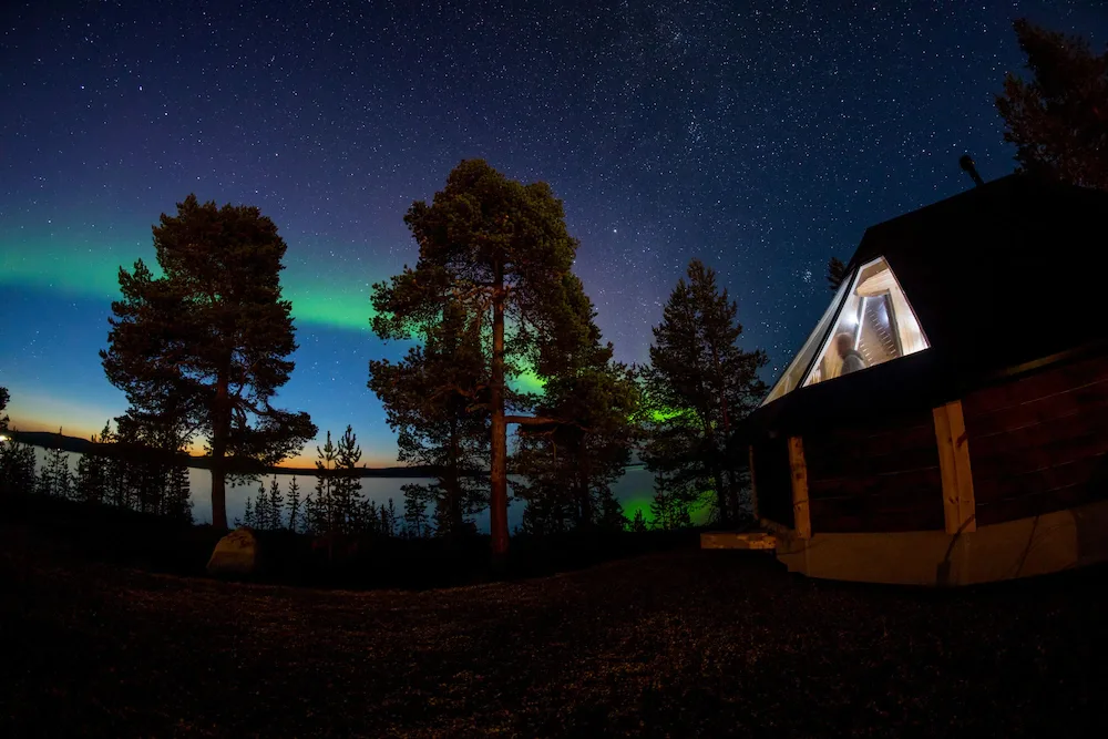 Finlandia – Aurora autunnale sul lago Inari