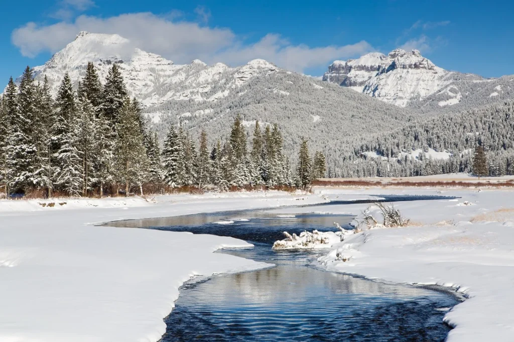 USA - Escursionismo d'inverno nello Yellowstone